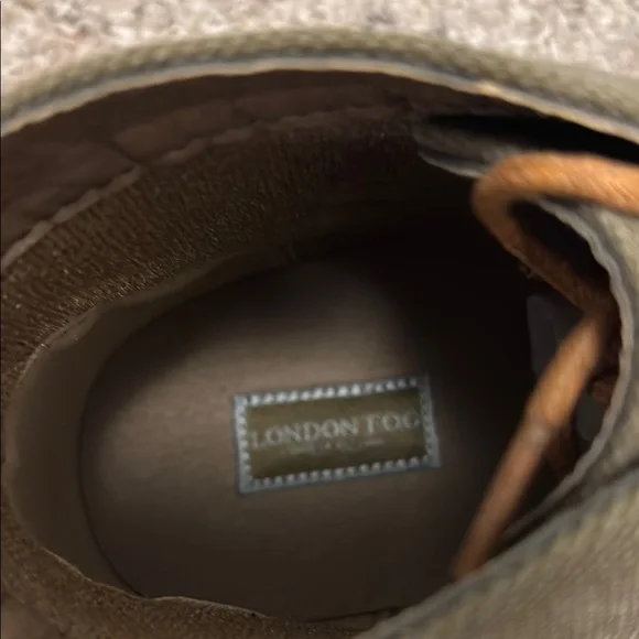 London Fog Men's Olive and Brown Chukka Boots - Picture 4 of 7